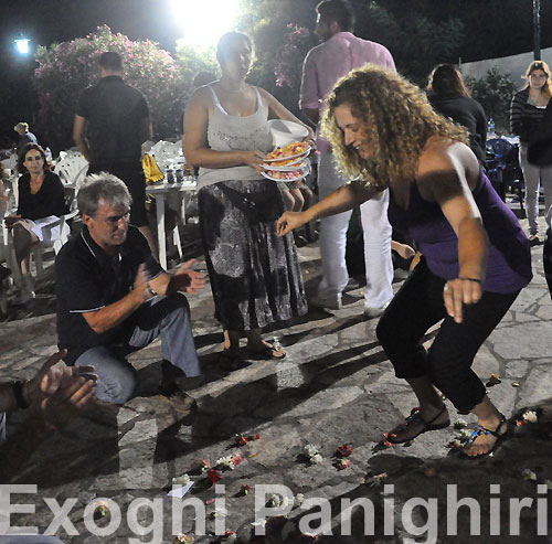 Exoghi Summer Festival of Aghia Marina on ithaca greece. Greek Island summer holiday