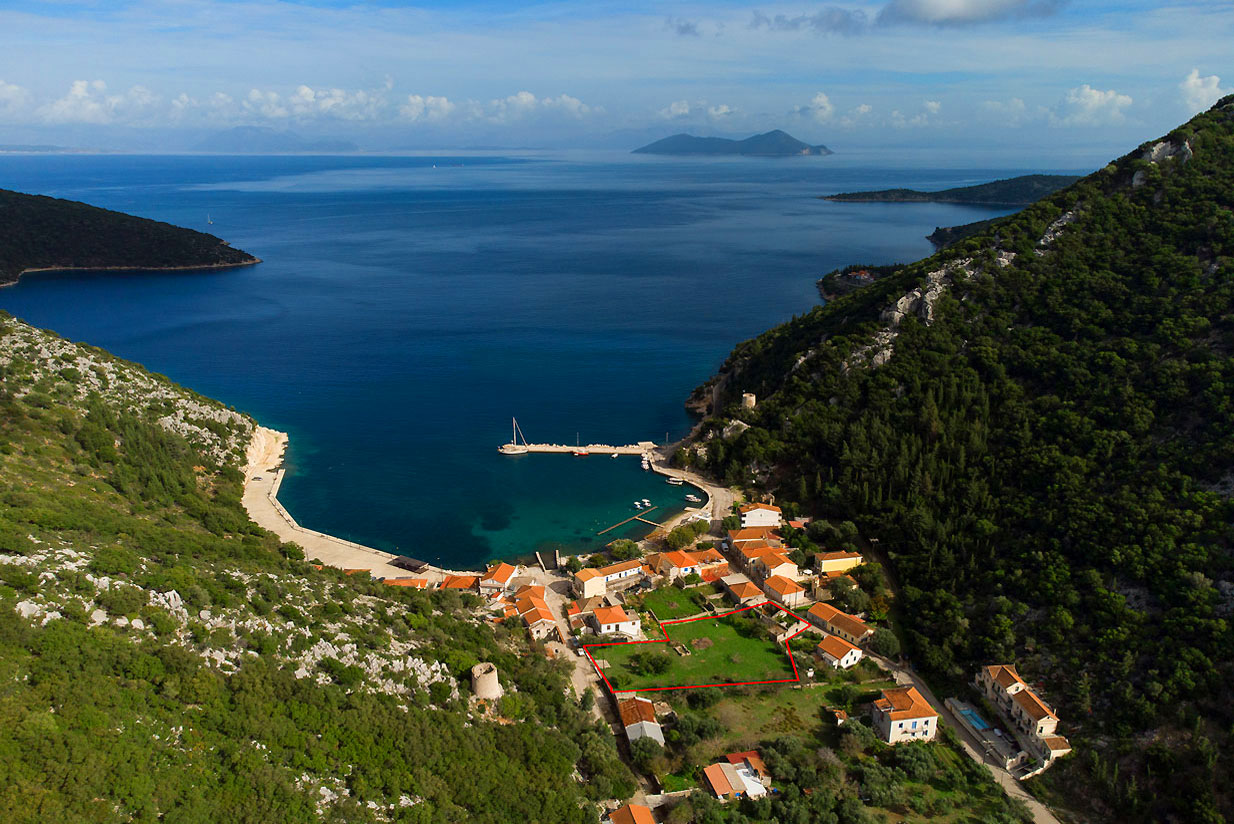 Land plot near seaside ithaca greece